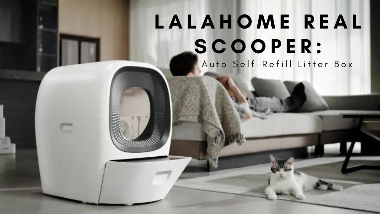 LALAHOME Real Scooper Auto SelfRefill Litter Box YouTube