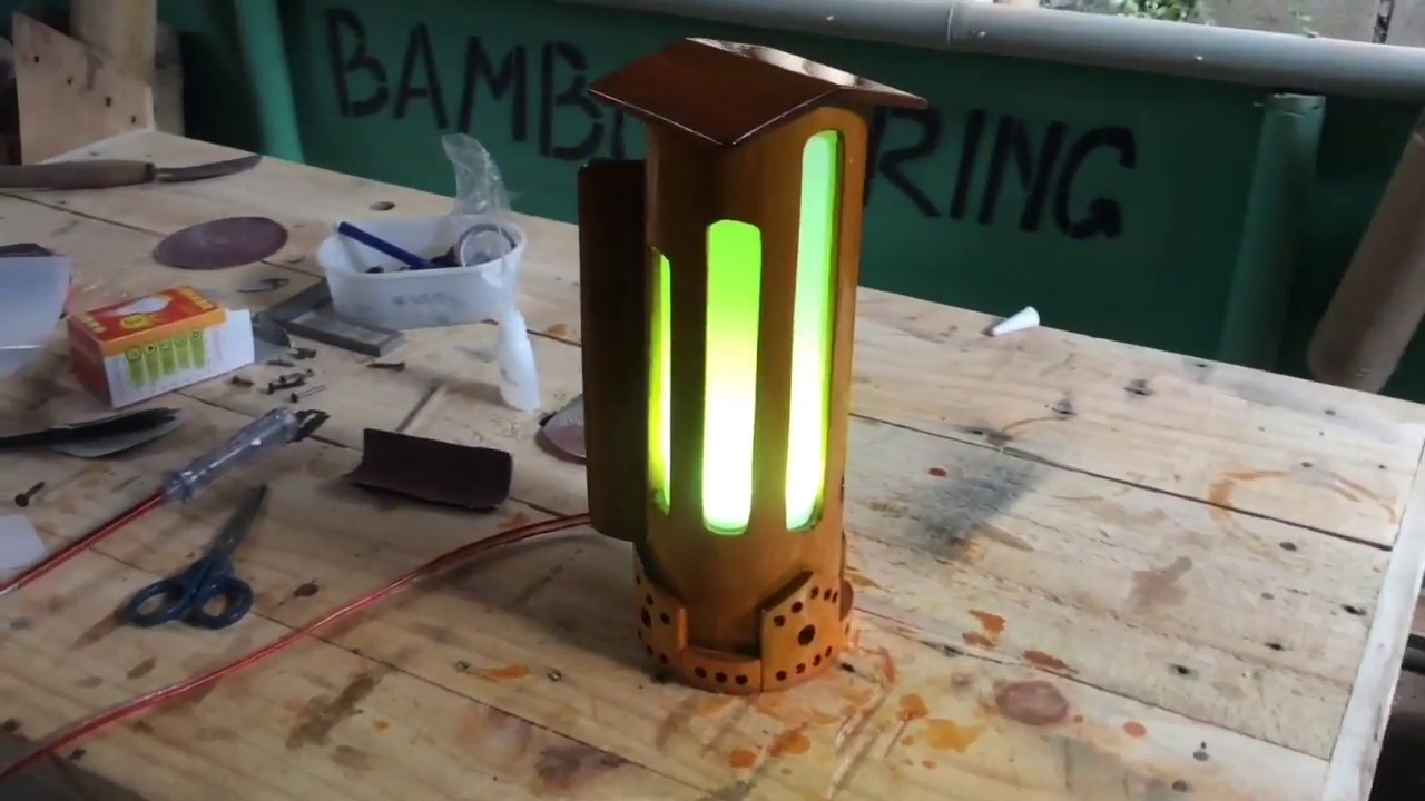  Cara  Membuat  Lampu Hias Dinding dari Bambu YouTube