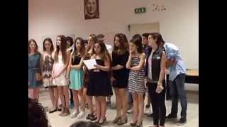 Ringraziamento alunni 3^A anno scolastico 2013/2014