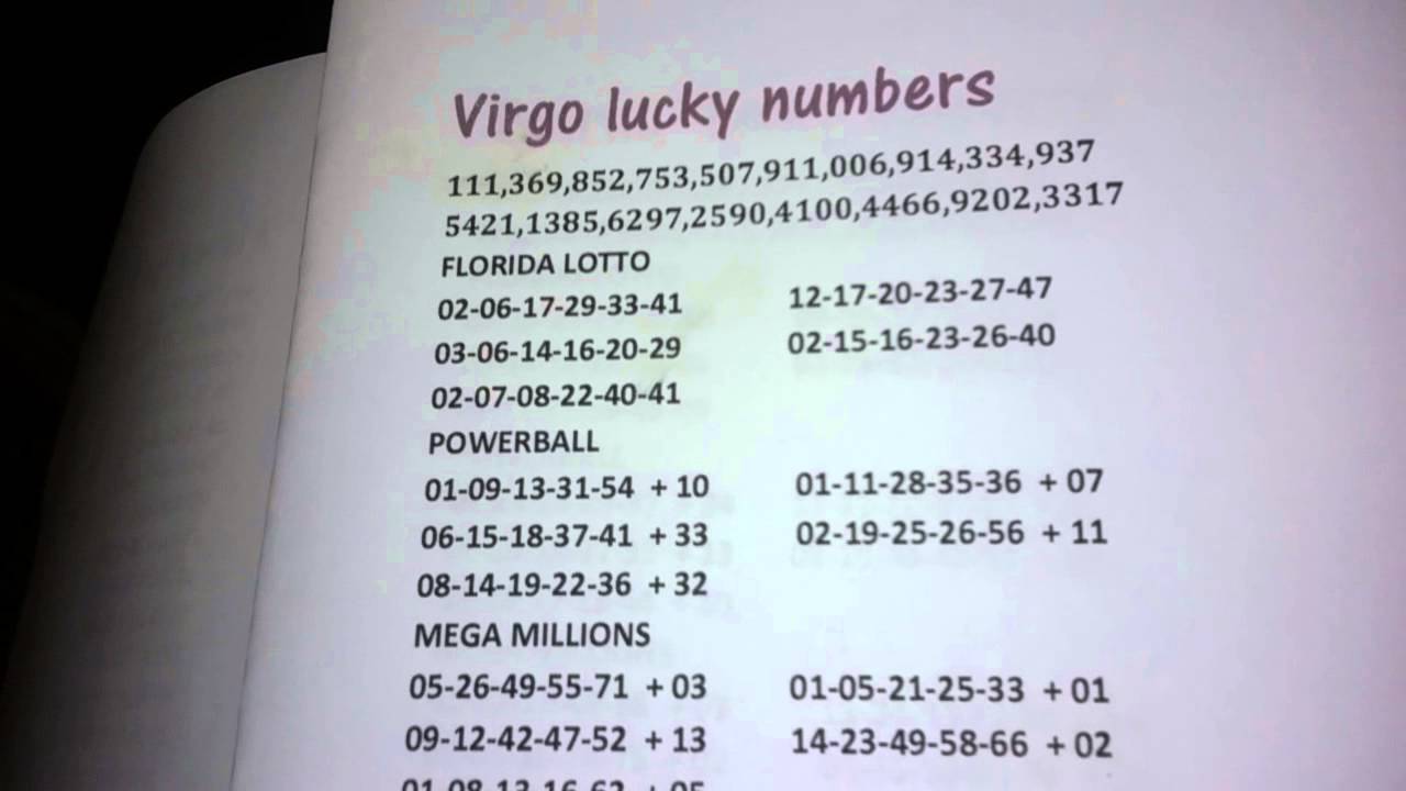 Virgo lucky numbers to win the lottery YouTube