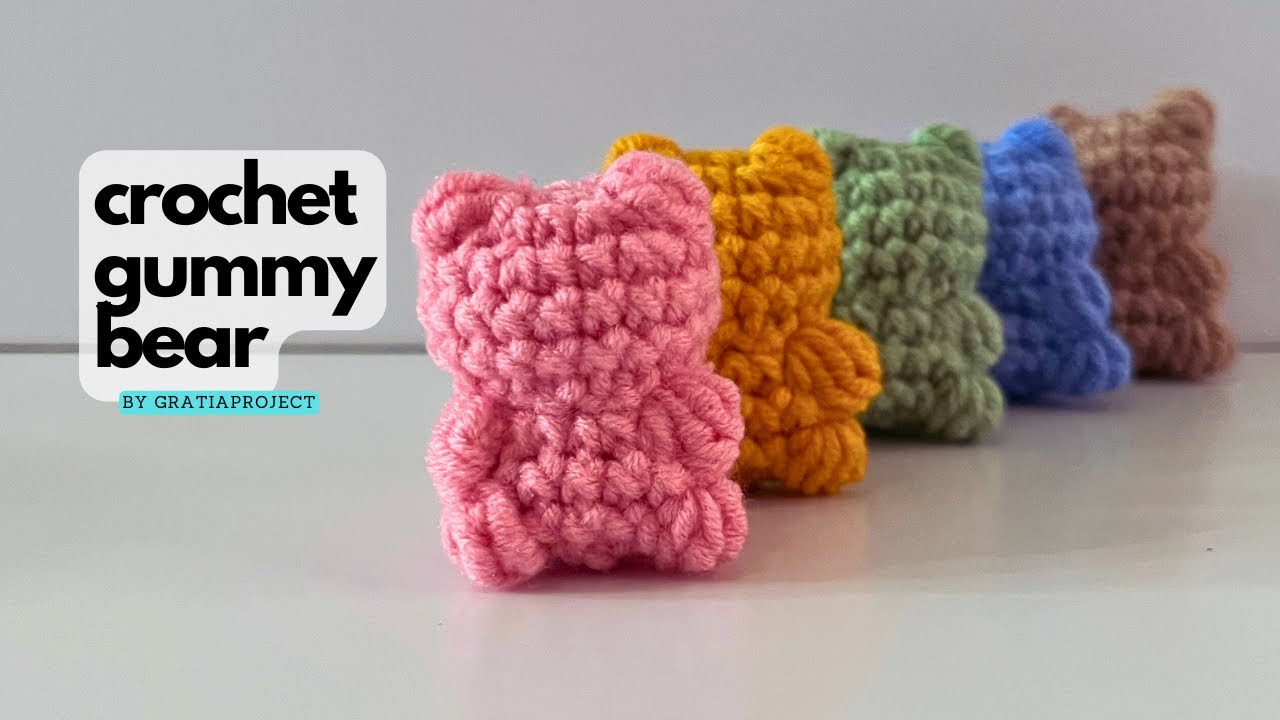 Crochet Gummy Bear Tutorial | Crochet Along Step-by-step
