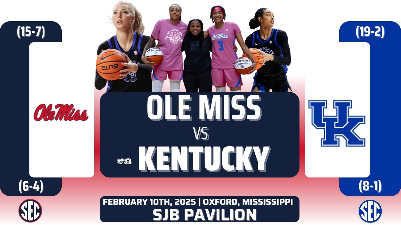 Ole Miss vs No. 8 Kentucky | SEC | 2.10.25