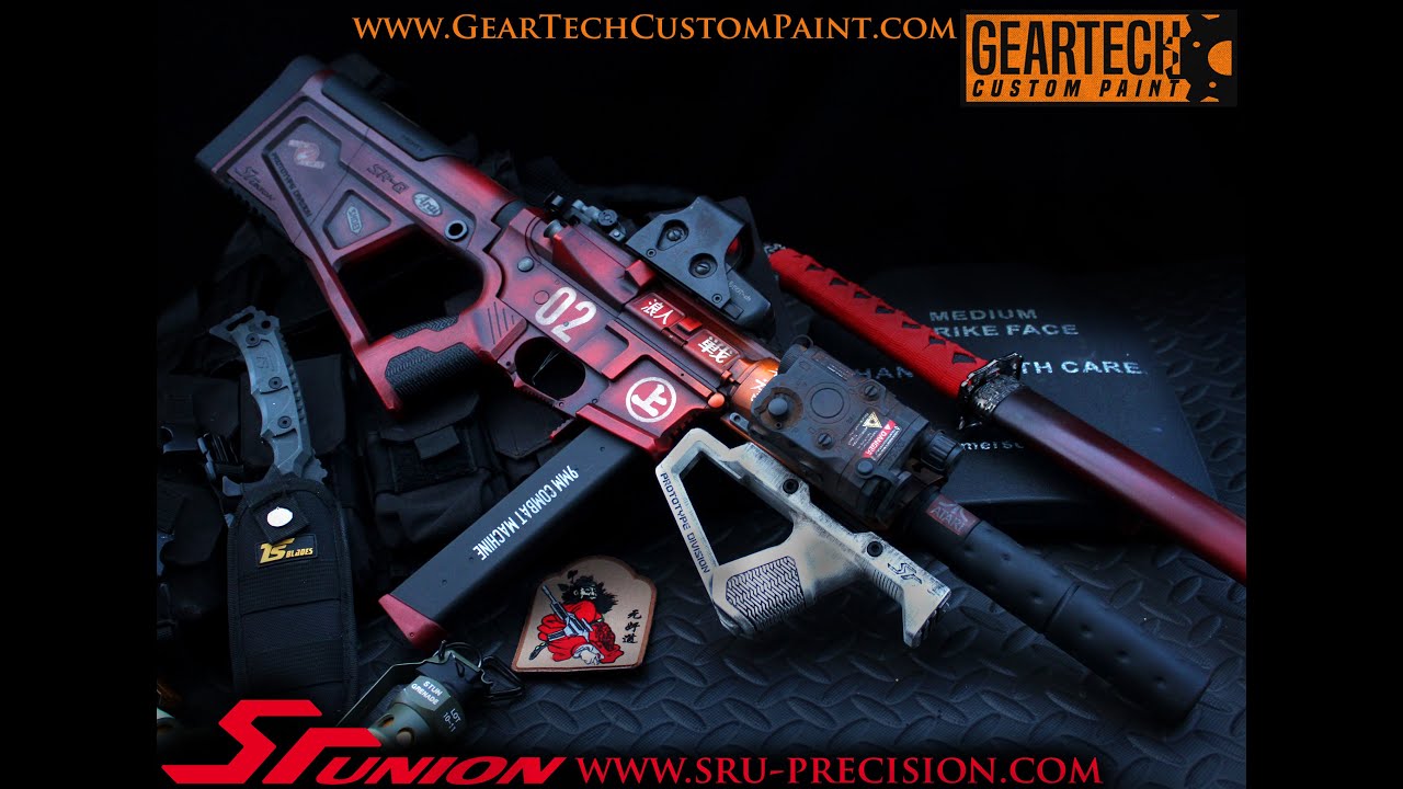 SRU Airsoft 3D Printed Body Kit on Custom Painted  G&G ARP9