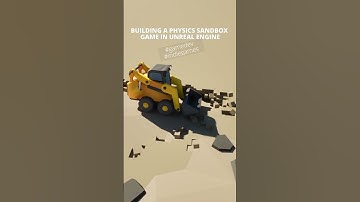 Building a physics sandbox game in Unreal Engine 👷‍♂️🚜 #gamedev  #indiegames