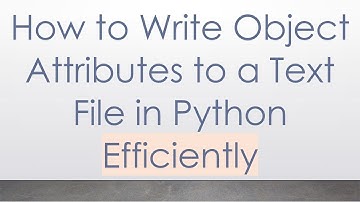 How to Write Object Attributes to a Text File in Python Efficiently