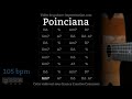 Poinciana 105 bpm  gypsy jazz backing track  jazz manouche