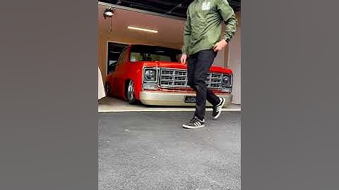 SLAMMED STEP SIDE C10 Laying Out Hard! #shorts