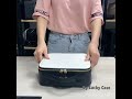 Lucky Case-Waterproof Leather White Black Makeup Bags