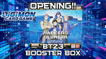 Digimon BT23 Hackers Slumber Booster Box Opening & Unboxing | Cyber Sleuth | Digimon TCG & Card Game