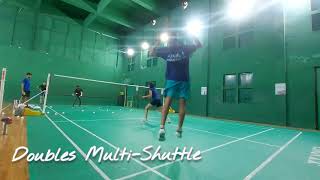 Doubles Multi-Shuttle || Navodaya Badminton Academy