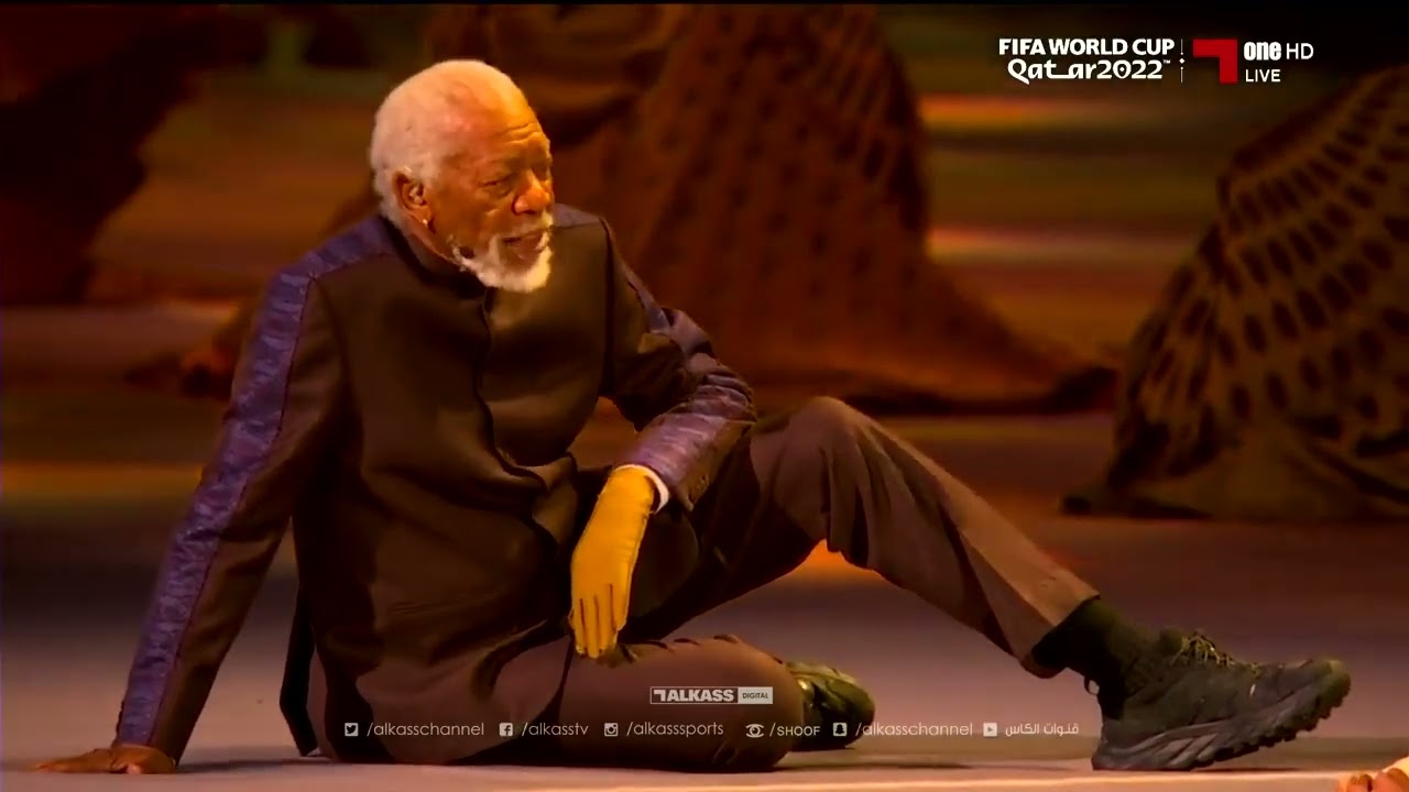 Quran recitation Morgan Freeman and Ghanim Al Muftah  in the World Cup opening ceremony 2022
