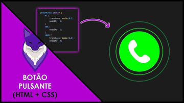 Criando Botão Pulsante para Site No CSS | Efeito "Pulsar" HTML + CSS3