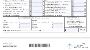 Form 720 Kentucky Corporation Income Tax