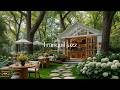 Relaxing Garden Cafe Music | Tranquil Jazz with Nature Therapy for Stress Relief, Study & Work