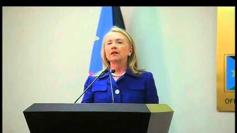 Secretary Clinton Delivers Remarks with Foreign Minister Nhial Deng Nhial