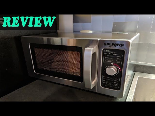 Sharp R-21LCFS 1000w Stainless Dial Microwave Oven 