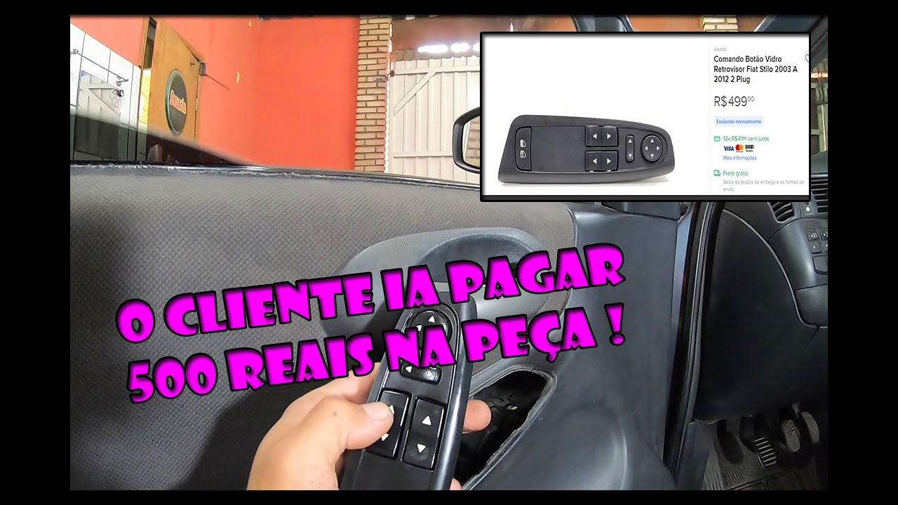 como recuperar Comando do vidro eletrico do fiat stilo #Playsound