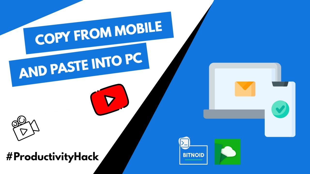Clipboard Sync Between PC & Mobile Copy From Mobile and Paste Into PC