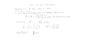 6-8 - Rank as a maximal number of linearly independent rows