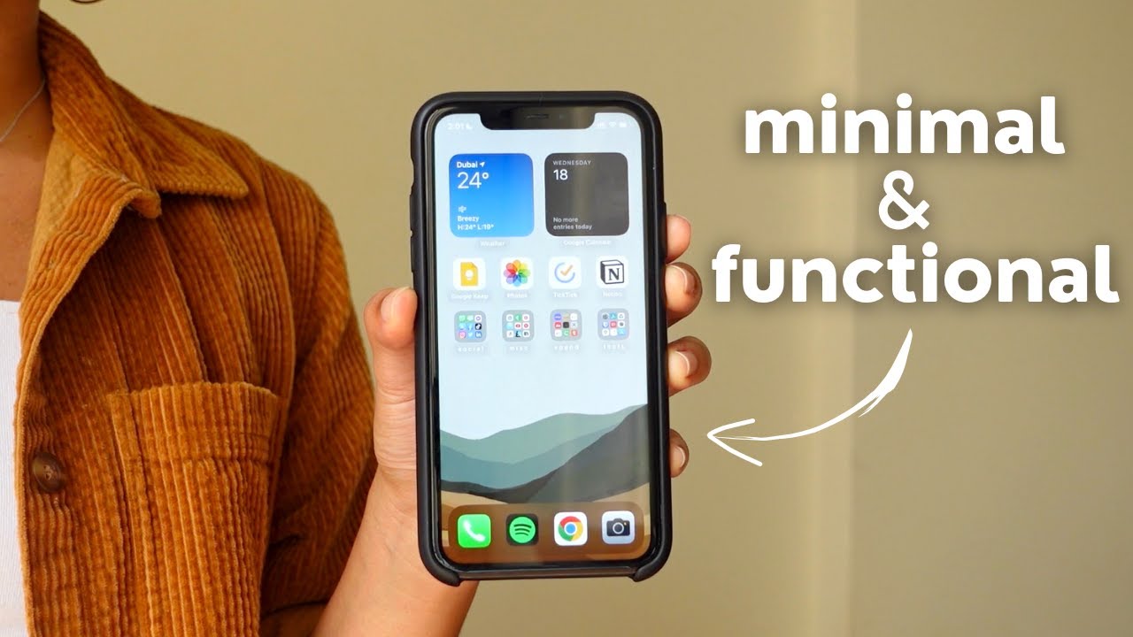 What's On My Phone: Minimal iPhone Setup + Favorite Apps - YouTube