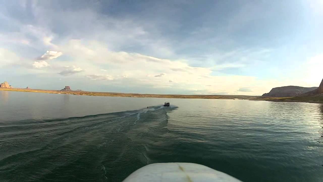 Lake Powell water skiing by RC Airplane YouTube