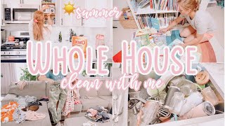SUMMER WHOLE HOUSE CLEAN WITH ME // RELAXING CLEANING MOTIVATION // SUNDAY RESET // HOMEMAKING 2022