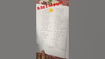 #dduuniversity #b.ed 2 nd year Exam today| #DDu University today paper#dduexamsnews