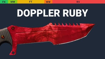 Huntsman Knife Doppler Ruby - Skin Float And Wear Preview
