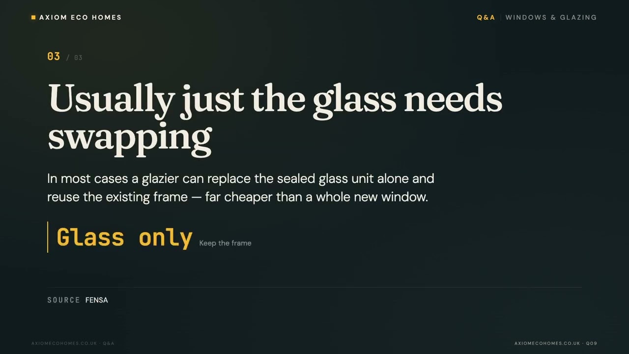How to tell if double glazing has failed