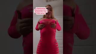 Fashionnova Hot Pink Cut Out Stretch Dress Try On Haul Barbie Style Lovable Curves