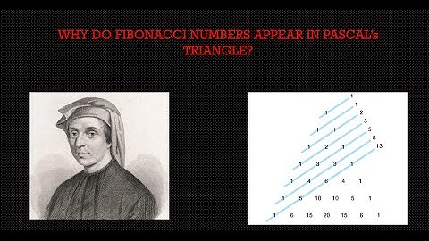 Why do Fibonacci Numbers appear in the Pascal