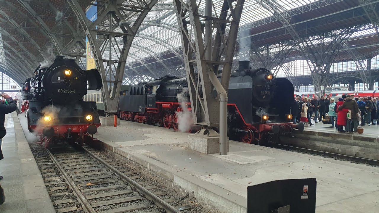 Br 50, Br 52, BR03 in Leipzig HBF