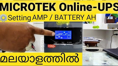 ✅️MICROTEK Online UPS Setting | Charging ampere and Battery AH |MAX+ 1KVA/2KVA/3KVA |Explained video