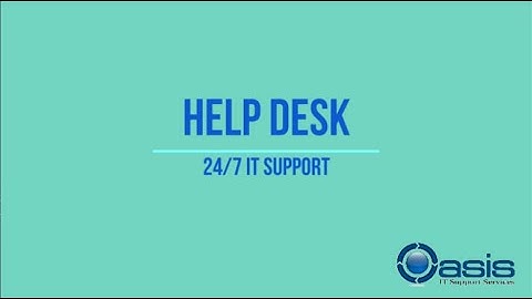 24X7 IT Support Help Desk