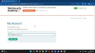 Portswigger Lab: CSRF where token is not tied to user session Guide