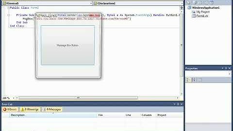 Visual Basic - #1 Simple Message Box