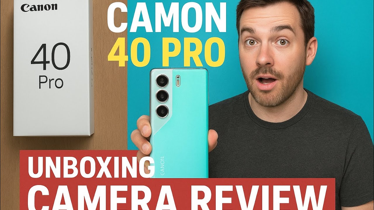 Tecno Camon 40 Pro Unboxing & Camera Review | Best Phone Under 60000 in 2025