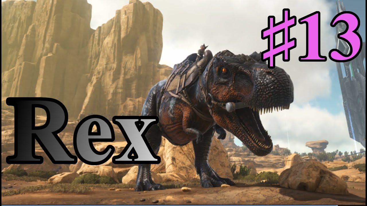 13 Ark Sco テイム時間1 2 Rex ティラノサウルス をテイム Pc版公式pve Ark Survival Evolved Youtube