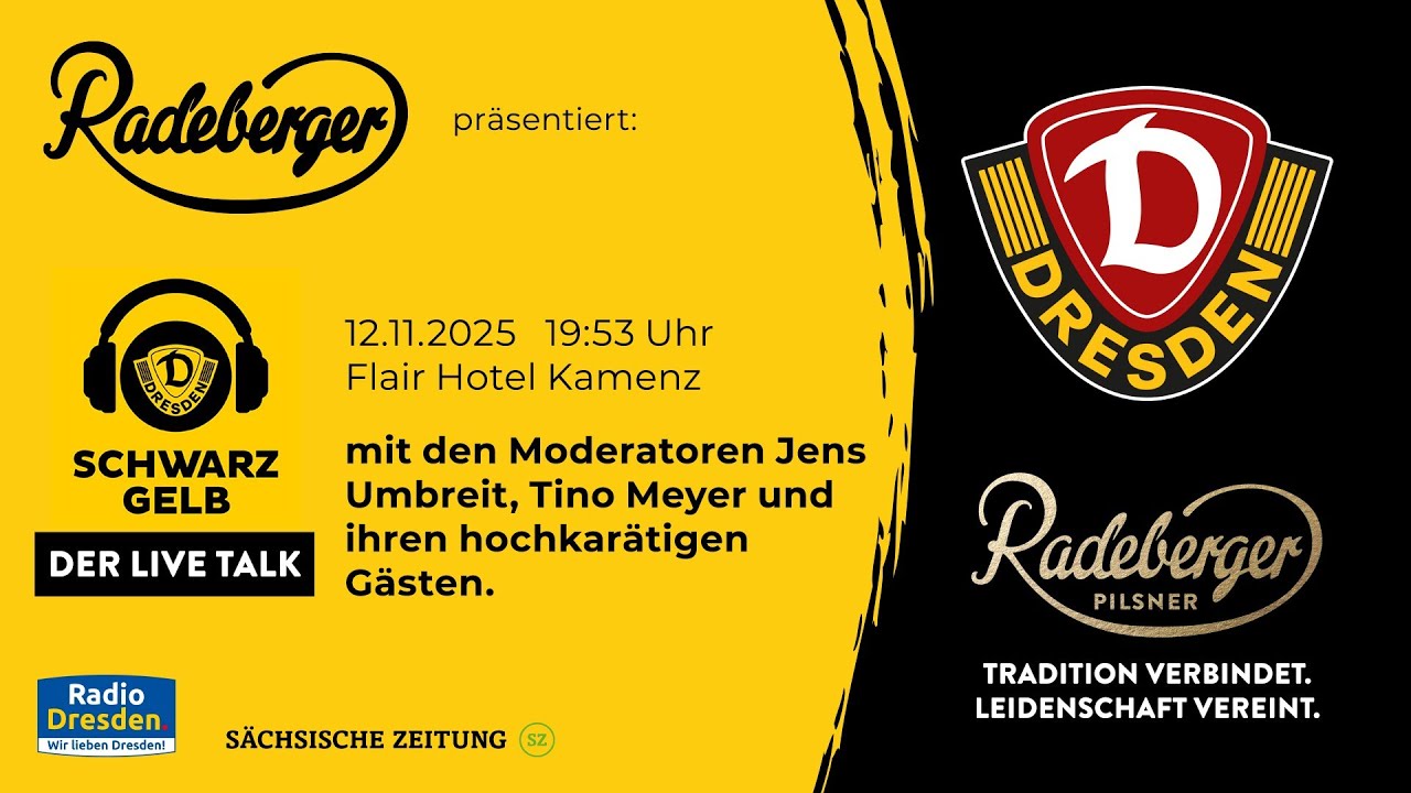 SCHWARZ GELB – Der Live-Talk aus dem Flair Hotel Kamenz