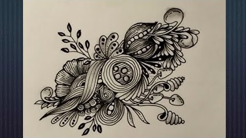 Zentagle Pattern 🌸🌿 ll Doodle For Beginnings 