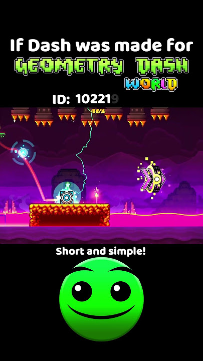 Dash but in Geometry Dash World! #shorts