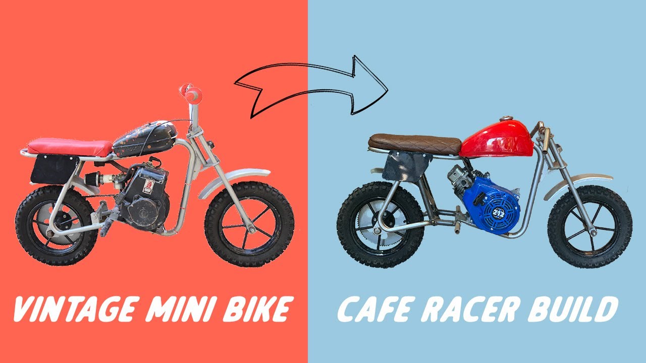 Vintage Mini Bike To Cafe Racer Transformation! | Part 1 Rolling Frame -  Youtube