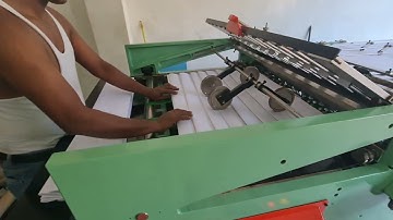 Linomatic Excise book counter folding machine
