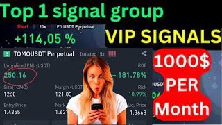 Binance Futures Signal VIP group | 100% Accurate crypto signals telegram group to make $100/day