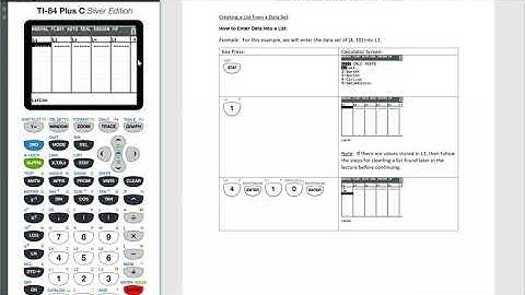 How to Enter Data Into a List (TI-83 or TI-84 Plus Calculator)