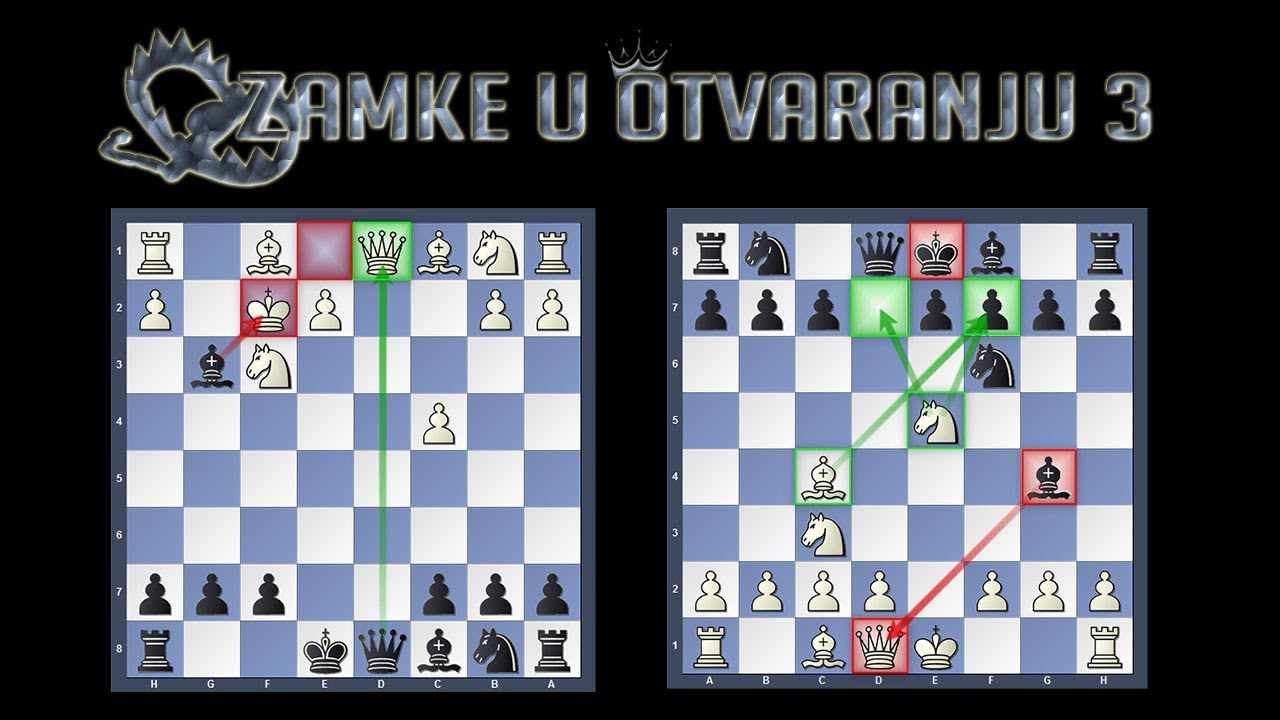 ZAMKE U OTVARANJU 3 (Skandinavska odbrana i Fajarowicz gambit)