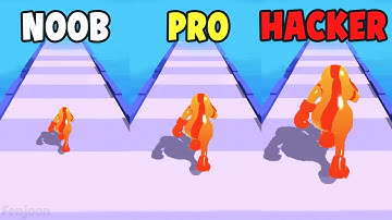 NOOB vs PRO vs HACKER ​in Jelly Clash 3D