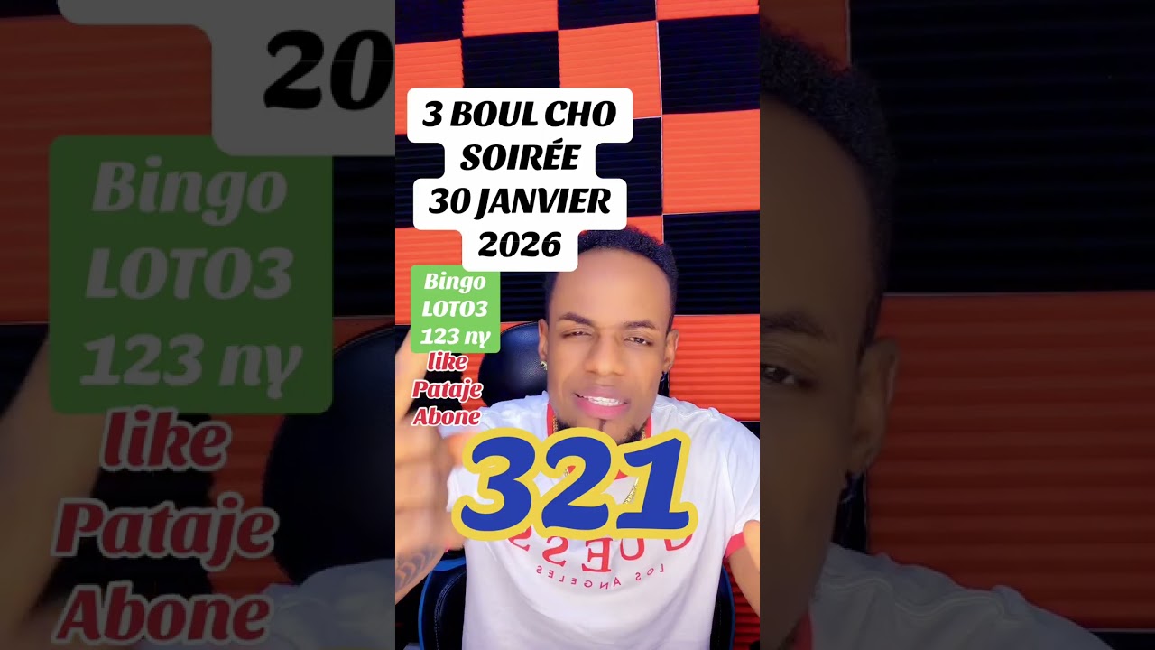 3 BOUL CHO KI PRAL KRAZE BANK SOIRÉE 30/01/2026 BINGO 123 NY LOT3 NAN VIP EKRI POU TIRAJ DEMEN AN 
