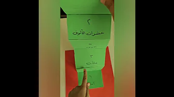 مطوية عمل رياضيات صف ثالث ابتدائي 