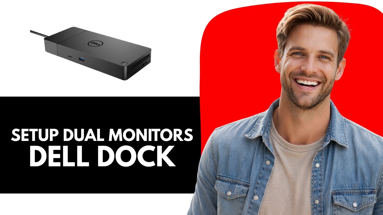 How To Setup & Use Dual Monitors With Dell Docking Station - YouTube